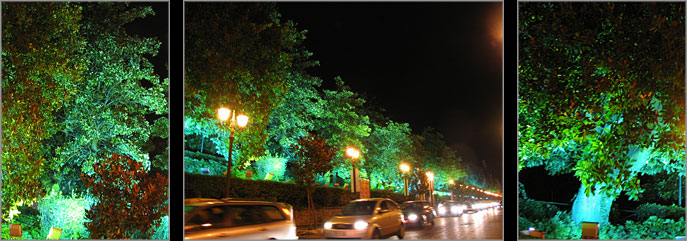Illuminazione scenografica di Villa Ferraioli - foto